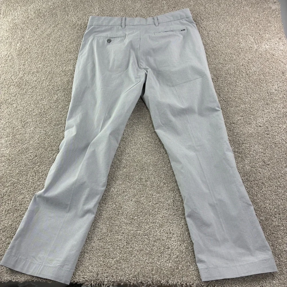Polo‎ Golf Ralph Lauren Mens 33x32 Gray Micro Check Tailored Fit Pants Golfcore
